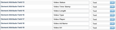 IBM Digital Analytics Video Element Attribute Setup
